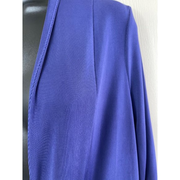 Easywear by Chicos Knit Cardigan Size 0 Womens Size S M 3/4 Sleeve Stretch Blue - Picture 7 of 9